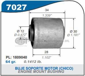 BUJES SUSPENSION PEUGEOT 306. PARTNER. 106. 205. CITROEN