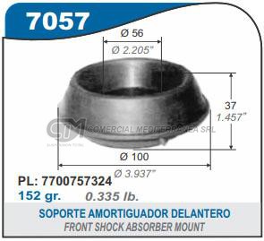CAZOLETA SUSPENSION RENAULT EXPRESS CAZOLETA GOMA AMORTIGUADOR 