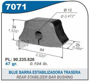 BUJES SUSPENSION CHEVROLET CORSA. SEDAN. WAGON. COMBO