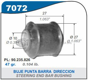 BUJES SUSPENSION VW GOL. GOLF. SAVEIRO. SENDA. G