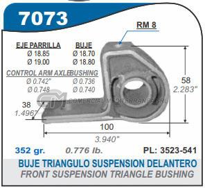 BUJES SUSPENSION PEUGEOT 306. PARTNER. CITROEN ZX. XSARA.