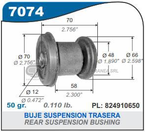 BUJES SUSPENSION FIAT PALIO. SIENA.STRADA MODELO 2001