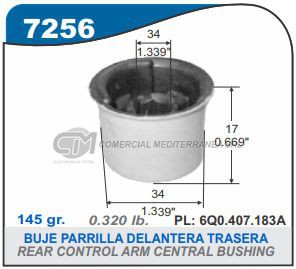 BUJES SUSPENSION VW POLO. POLO SEDAN. FOX 2003.T