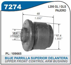 BUJES SUSPENSION MITSUBISHI L200 4X4 95/..