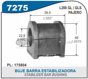 BUJES SUSPENSION MITSUBISHI L200 4X4 95/..