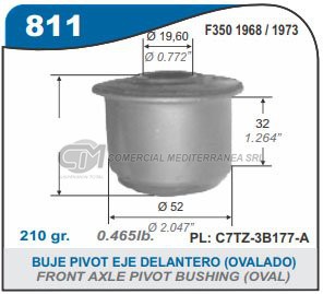 BUJES SUSPENSION FORD F350