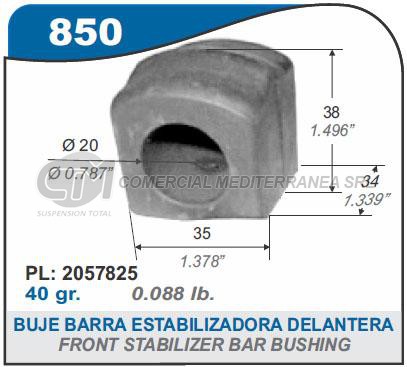 BUJES SUSPENSION RENAULT TORINO