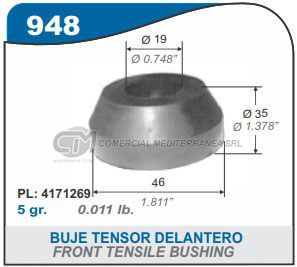 BUJES SUSPENSION DODGE 1500.1800