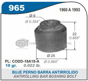 BUJES SUSPENSION FORD FALCON