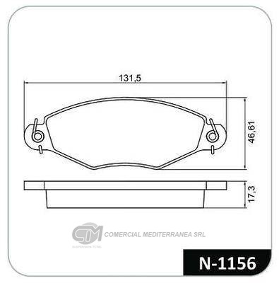 PASTILLA DE FRENO DELANTERA PEUGEOT 206