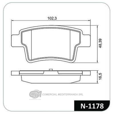 PASTILLA DE FRENO TRASERA PEUGEOT 408 2.0/CITROEN C4 PICASSO