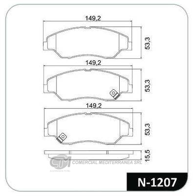 PASTILLA DE FRENO DELANTERA KIA MOTORS S