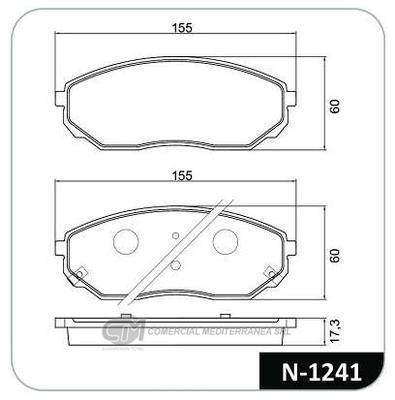 PASTILLA DE FRENO DELANTERA KIA MOTORS S