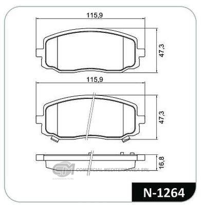 PASTILLA DE FRENO DELANTERA KIA MOTORS PICANTO