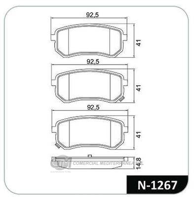 PASTILLA DE FRENO TRASERA KIA MOTORS PICANTO