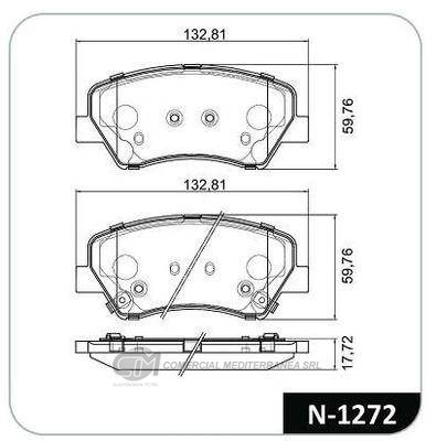PASTILLA DE FRENO DELANTERA HYUNDAI ELANTRA/I30/VELOSTER