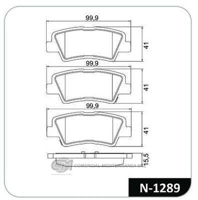 PASTILLA DE FRENO TRASERA SSANGYONG REXT