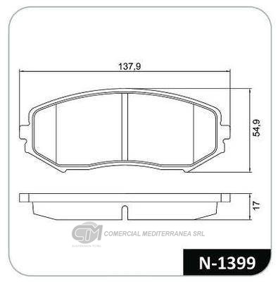 PASTILLA DE FRENO DELANTERA SUZUKI GRAND VITARA