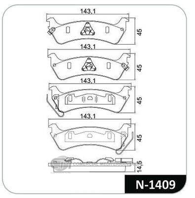 PASTILLA DE FRENO TRASERA JEEP GRAND CHE