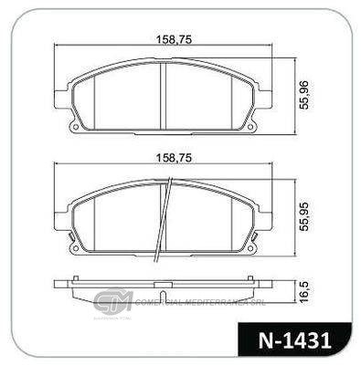 PASTILLA DE FRENO DELANTERA NISSAN PATHFINDER