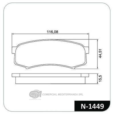 PASTILLA DE FRENO TRASERA TOYOTA LAND CR