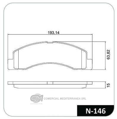 PASTILLA DE FRENO DELANTERA FORD F-250 X