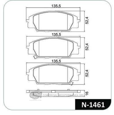 PASTILLA DE FRENO DELANTERA HONDA NEW CI
