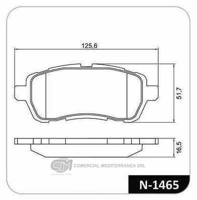 PASTILLA DE FRENO DELANTERA FORD FIESTA