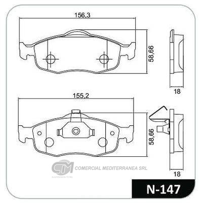 PASTILLA DE FRENO DELANTERA FORD MONDEO