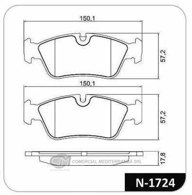 PASTILLA DE FRENO DELANTERA BMW 120I 2.0