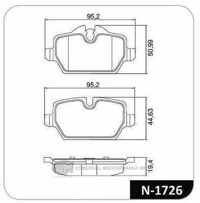 PASTILLA DE FRENO TRASERA BMW 320IA 2.0