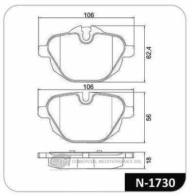 PASTILLA DE FRENO TRASERA BMW 518I 01/13