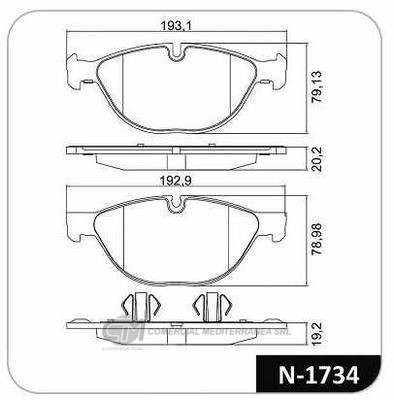 PASTILLA DE FRENO DELANTERA BMW X5 4.8I