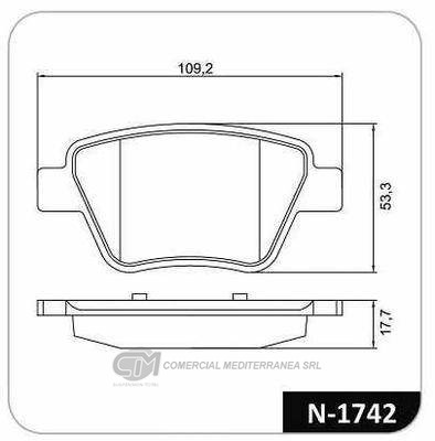 PASTILLA DE FRENO TRASERA VW VEN