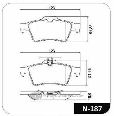 PASTILLA DE FRENO TRASERA VOLVO V50 T5 2
