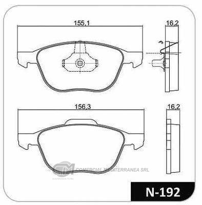 PASTILLA DE FRENO DELANTERA FORD FOCUS S