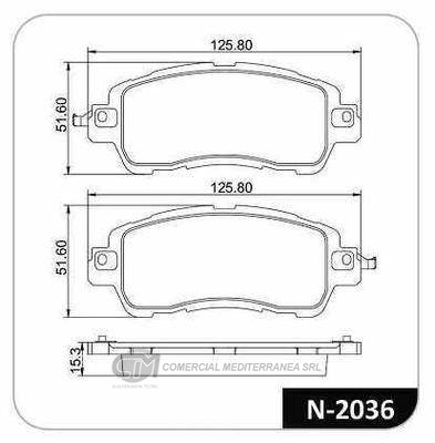PASTILLA DE FRENO DELANTERA NISSAN KICKS