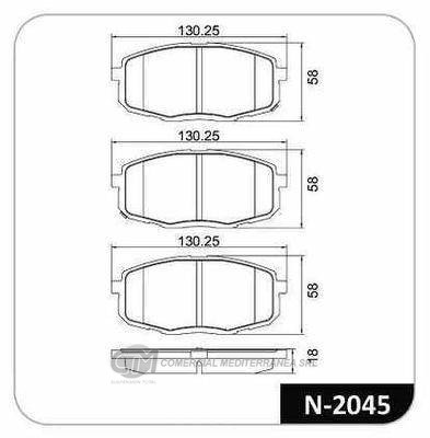 PASTILLA DE FRENO DELANTERA HYUNDAI CRETA/KIA CERATO