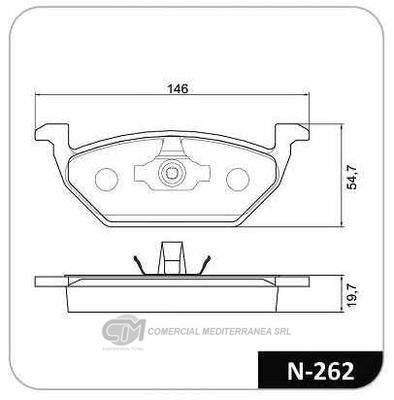 PASTILLA DE FRENO DELANTERA AUDI A3 1.6