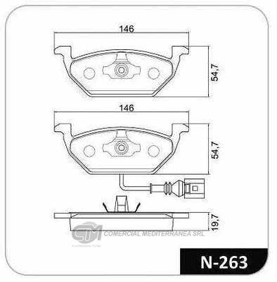 PASTILLA DE FRENO DELANTERA AUDI A3 1.6