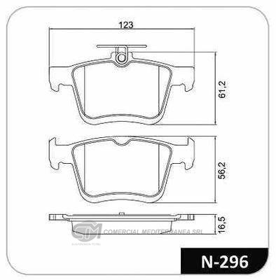 PASTILLA DE FRENO TRASERA AUDI A3 1.4 TF