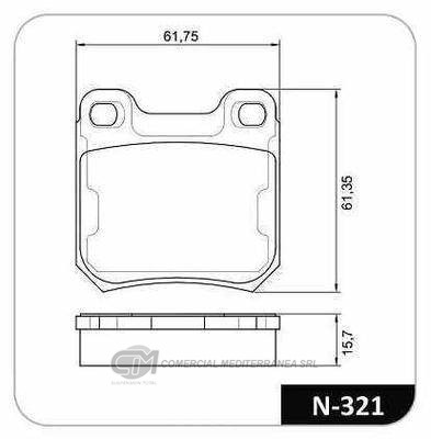 PASTILLA DE FRENO TRASERA GM ZAFIRA 2.0