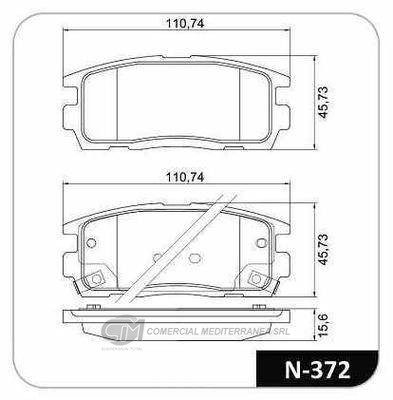 PASTILLA DE FRENO TRASERA GM CAPTIVA 3.6