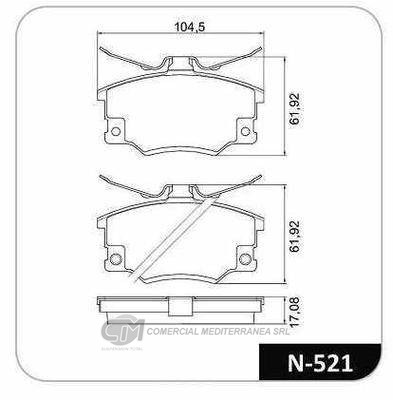 PASTILLA DE FRENO DELANTERA FIAT UNO 1.6
