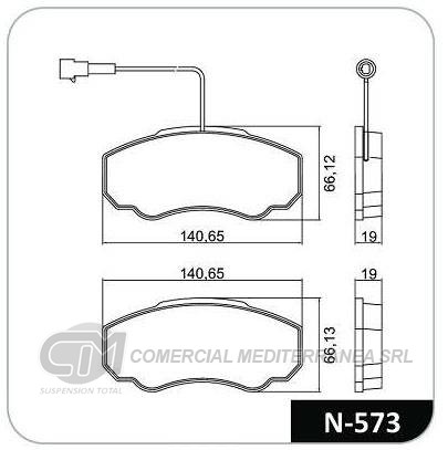 PASTILLA DE FRENO DELANTERA CITROEN JUMPER