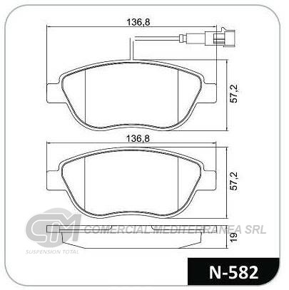 PASTILLA DE FRENO DELANTERA FIAT STILO 1