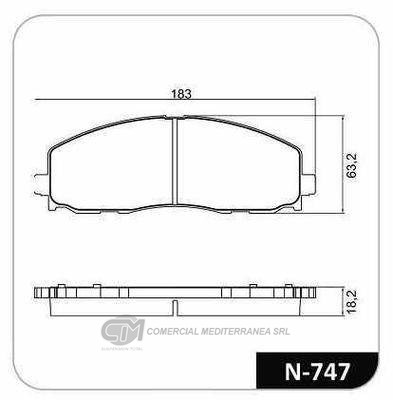 PASTILLA DE FRENO DELANTERA DODGE JOURNEY