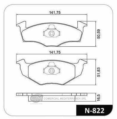 PASTILLA DE FRENO DELANTERA VW POLO/GOLF/SEAT CORDOBA