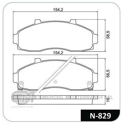 PASTILLA DE FRENO DELANTERA KIA MOTORS B