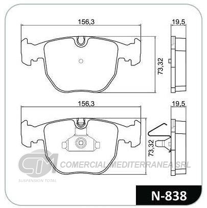 PASTILLA DE FRENO DELANTERA BMW X5 4.6